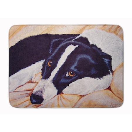 Carolines Treasures Naptime Border Collie Machine Washable Memory Foam Mat AMB1080RUG